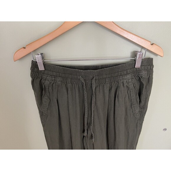 Time and Tru Women's Baggy Casual Jogger Pants Olive Green Size Medium 8-10 - Picture 2 of 6